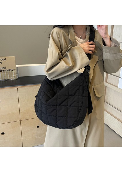 Kadınlar Için Yeni Elmas Çapraz Askılı Çanta, Büyük Kapasiteli Öğrenci Sınıfı Bez Çantası, Işe Gidip Gelme Naylon Bez Çantası, Basit Ruiying Omuz Çantası (Yurt Dışından) fiyatları