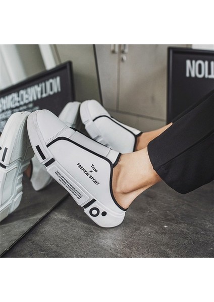 2024 Yeni Erkek Ayakkabı Slip-On Nefes Tembel Rahat Erkek Ayakkabı Terlik (Yurt Dışından)
