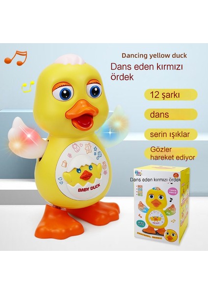 Janjon Star Bebek Elektrikli Dans Oyuncak Müzik Hareketli Çocuk Bebek Kırmızı Ördek Hafif Müzik (Yurt Dışından) fırsatları
