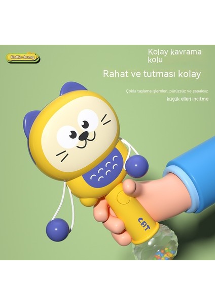 Janjon Star Bebek Çıngırak Oyuncak Karikatür Hayvan Çiğnenebilir Diş Kaşıyıcı Hafif Müzik Çıngırak Bebek Erken Eğitim Oyuncak (Yurt Dışından)