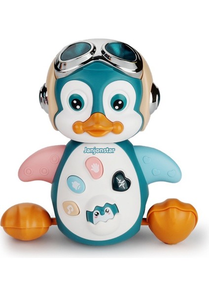 Janjon Star Elektrikli Hafif Müzik Salıncak Dans Penguen Erken Eğitim Eğitici Yürüyüş Evcil Hayvan Hayvan Modeli Çocuk Oyuncağı (Yurt Dışından)