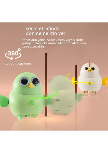 Janjon Star Elektrikli Manyetik Sallanan Civciv Takımı Oyuncak Manyetik Adsorpsiyon Sallanan Yürüyüş Küçük Sarı Ördek Bebek Eğitici Oyuncak (Yurt Dışından)