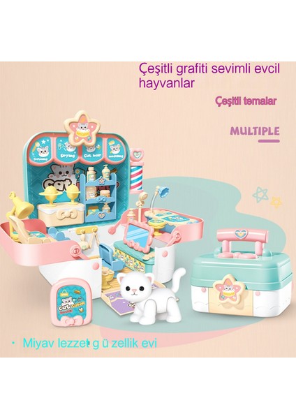 Janjon Star Graffiti Sevimli Tavşan Kabuk Ev Çocuk Oyun Evi Oyuncak Evcil Hayvan Diy Kız Oyuncak Doğum Günü Hediyesi (Yurt Dışından)
