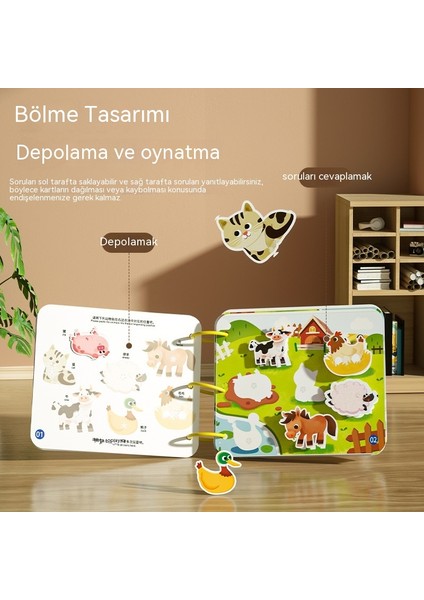 Janjon Star Bebek Aydınlanma Erken Eğitim Üç Boyutlu Sessiz Yapıştırma Kitabı Çocuk Eğitici Bilişsel Çevirmeli Kitap El Yapımı Meşgul Kitap Oyuncak (Yurt Dışından)