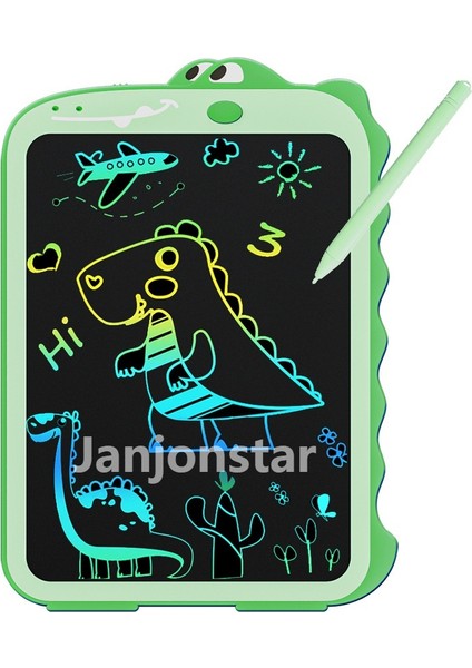 Janjon Star 8.5 Inç LCD Yazı Tahtası Karikatür Dinozor Çocuk Çizim Tahtasında Eğitici Oyuncak LCD Yazı Tahtası (Yurt Dışından)