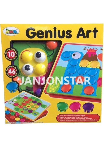 Janjon Star Çocuk Düğme Bulmaca Bebek Eğitici Renk Bulmaca Anaokulu Bilişsel Aydınlanma Erken Eğitim Oyuncakları (Yurt Dışından)
