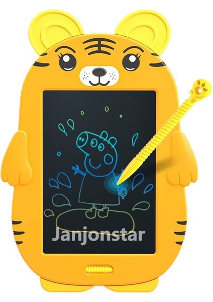 Janjon Star 8.5 Inç Karikatür LCD Çizim Tahtasında Renkli LCD LCD El Yazısı Tahtası Çocuk Boyama Grafiti Kurulu Elektronik Işık Enerji Yazı Tahtası (Yurt Dışından)