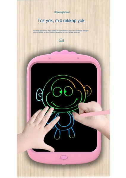 Janjon Star Küçük Sarı Ördek Çocuk Grafiti Boyama Çizim Tahtasında Renkli LCD El Yazısı Tahtası Küçük Yazı Tahtası Bebek Ev Elektronik Yazı Tahtası (Yurt Dışından) indirimleri