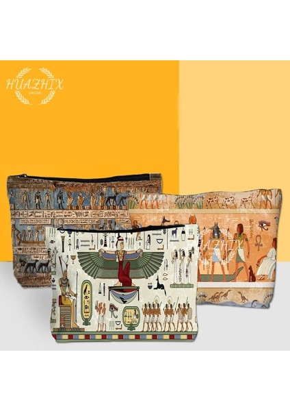 No.6 Stili 22X15CM Mısır Kozmetik Çantası Çocuklar Için Kalem Kutusu Kadın Mısır Firavun Anubis Makyaj Çantası Küçük Çanta Kozmetik Düzenleyici Çanta (Yurt Dışından) fiyatları