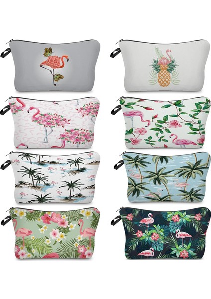 310-7 Tarzı 2022 Yeni Moda Kozmetik Çantası Moda Bayan Makyaj Çantası Isı Transfer Baskı Flamingolar Kozmetik Organizatör Çanta Kalem Kutusu (Yurt Dışından) modelleri
