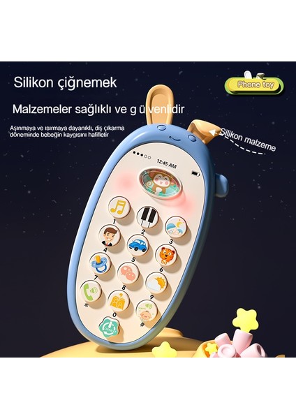 Janjon Star Yeni Bebek Cep Telefonu Oyuncak Çince ve Ingilizce Iki Dilli Erken Eğitim Bulmaca Çiğnenebilir Diş Kaşıyıcı Karikatür Cep Telefonu Hikaye Makinesi (Yurt Dışından) fırsatları