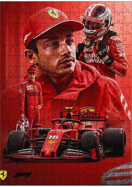 Tablomega Ahşap Mdf Puzzle Yapboz Charles Leclerc F1 Formula 255 Parça 35*50 cm