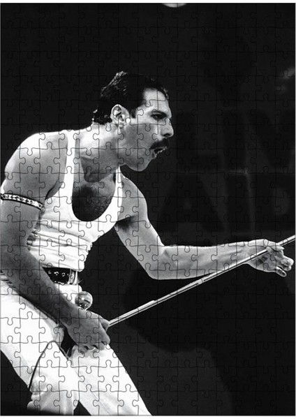 Tablomega Ahşap Mdf Puzzle Yapboz Fredie Mercury 255 Parça 35*50 cm