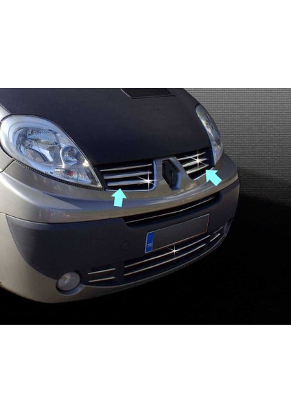 Ön Panjur Krom 6 Parça Trafic Van 2010-2014 Arası Modeller Için modelleri