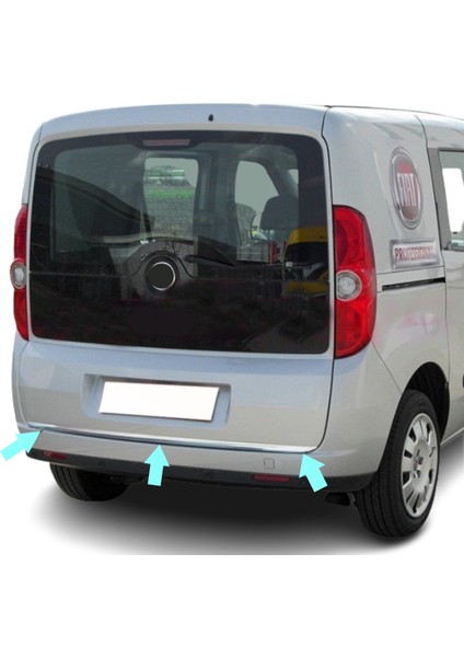 Bagaj Alt Çıta Krom Doblo Panel Van Lav 2010-2014 Arası Modeller Için