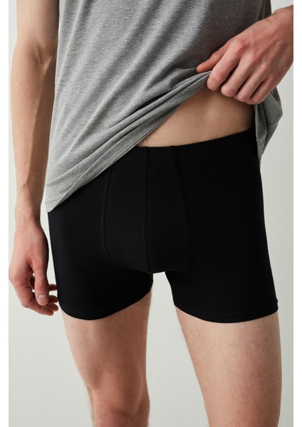 Siyah Basic Tube 3lü Boxer