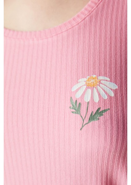 Flora Solid Atlet Pijama Üstü