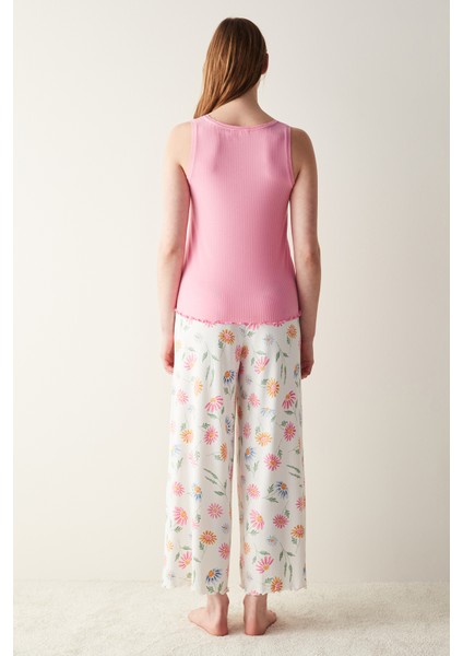 Flora Solid Atlet Pijama Üstü