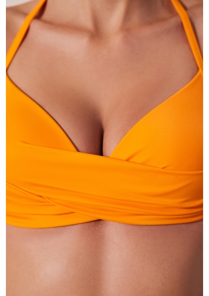 New Super Sexy Turuncu Bikini Üstü