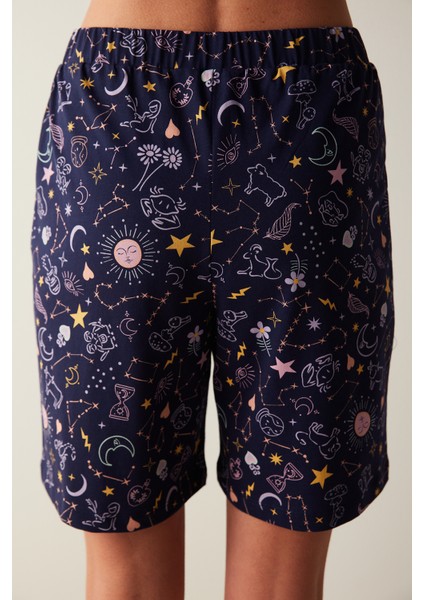 Zodiac Şortlu Lacivert Pijama Altı