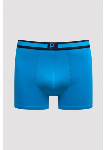 Erkek Blue Tape Çok Renkli 3lü Boxer