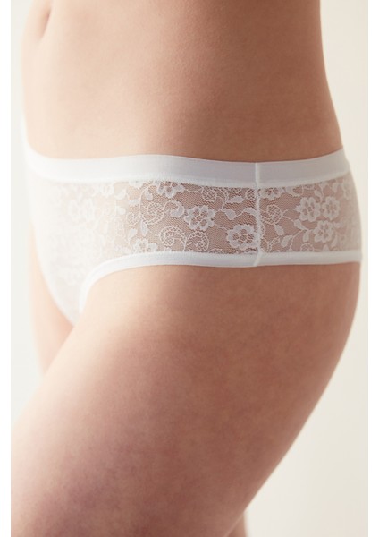 Lacy Dream Kırık Beyaz Brazilian Külot