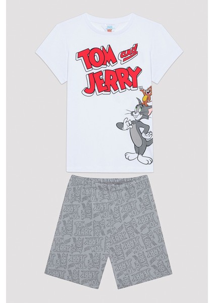 Erkek Çocuk Tom&Jerry Çok Renkli Pijama Takımı