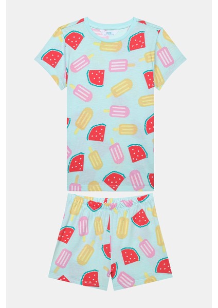 Kız Çocuk Watermelon Çok Renkli 2li Pijama Takımı