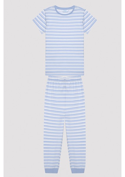Erkek Çocuk Stripe Çok Renkli 2li Pijama Takımı fiyatları