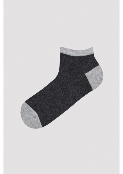 Erkek Basic Colour Block Çok Renkli 5li Patik Çorap fırsatları