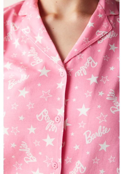 Pembe Gömlek Pijama Takımı