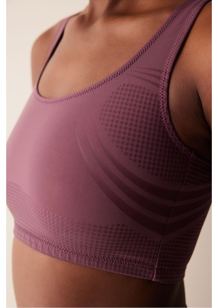 Bordo Yüksek Destek Fitsense Lycra Spor Sütyeni indirimleri