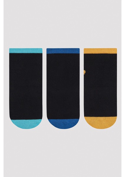 Erkek Çocuk Happy Monsters 3 lü Soket Çorap