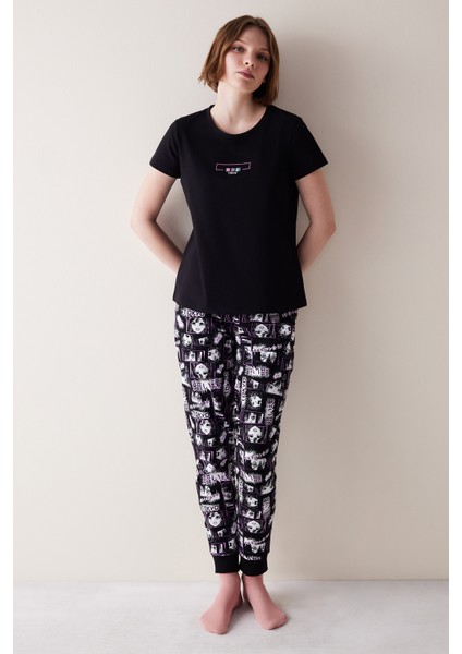 Tokyo Çok Renkli Pantolon Pijama Takımı