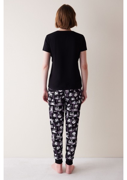 Tokyo Çok Renkli Pantolon Pijama Takımı