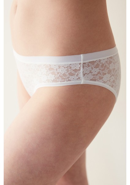 Lacy Dream Kırık Beyaz Slip Külot