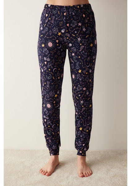 Zodiac Lacivert Pantolon Pijama Altı