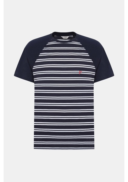 Erkek Navy Stripe Çok Renkli Pijama Takımı