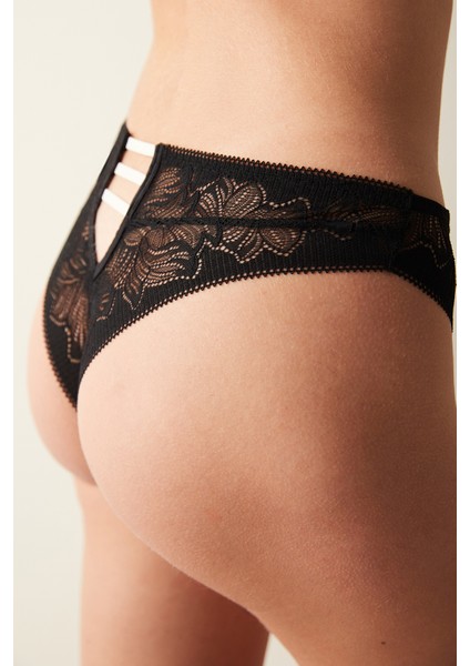 Splendid Strappy Siyah Brazilian Külot fiyatları