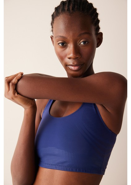 Fitsense Lycra Spor Lacivert Spor Sütyeni modelleri