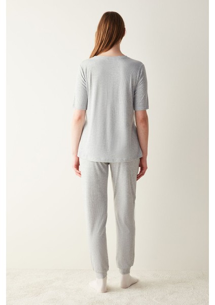 Weekend Gri Pantolon Pijama Altı