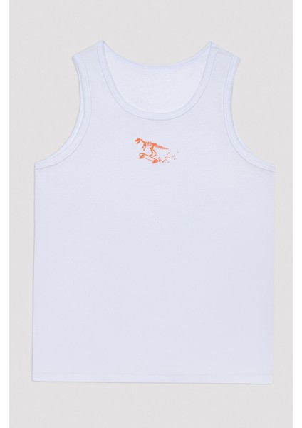 Erkek Çocuk Baskılı Mavi-Beyaz 2li Termal Atlet modelleri