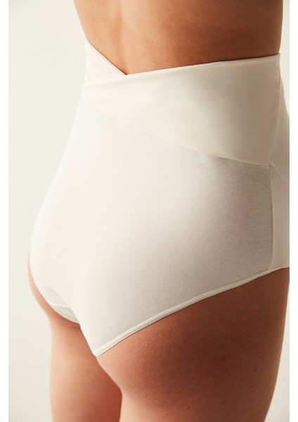 Mama Cover Yüksek Bel Ekru Slip Külot fiyatları