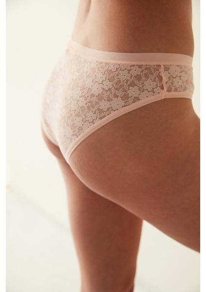 Pembe Dantelli Dream Slip Külot