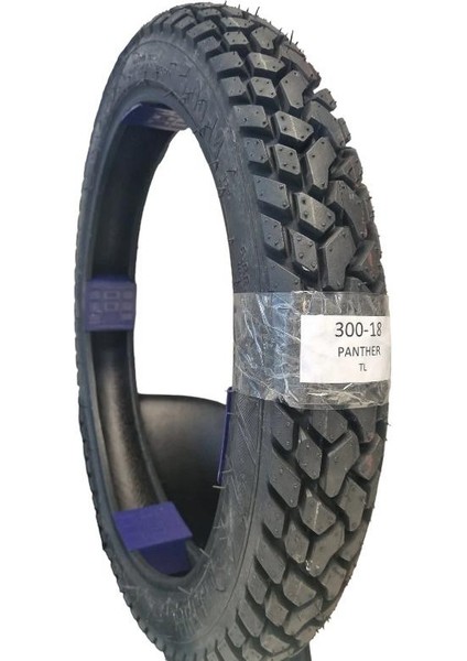 300-18 Panther Motosiklet Lastiği Tl (Tubeless - Dubleks)