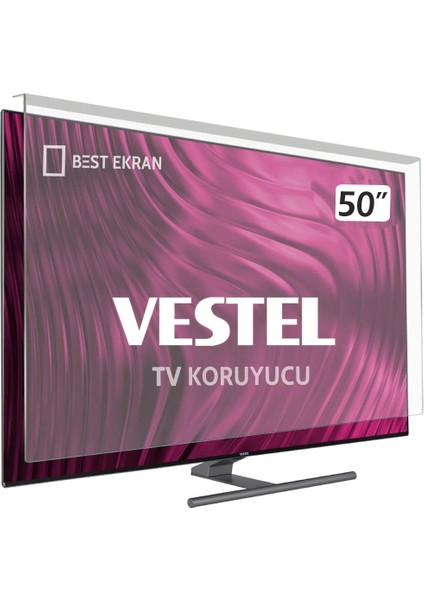 Vestel 50Q9900 Tv Ekran Koruyucu - Vestel 50" Inç 126 Ekran Koruyucu 4K Ultra Hd Smart QLED