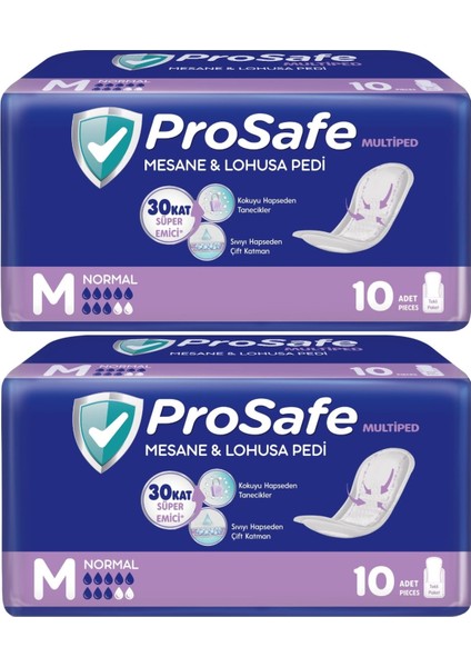 Mesane & Lohusa Pedi M-Orta Normal 20 Adet (2pk*10)
