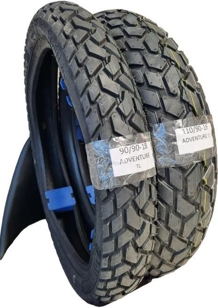 Tyres Set Ön ve Arka Kanuni Seyhan 150C, Suzuki GN125 ,mondial Kt 125 90/90-18 ve 110/90-16