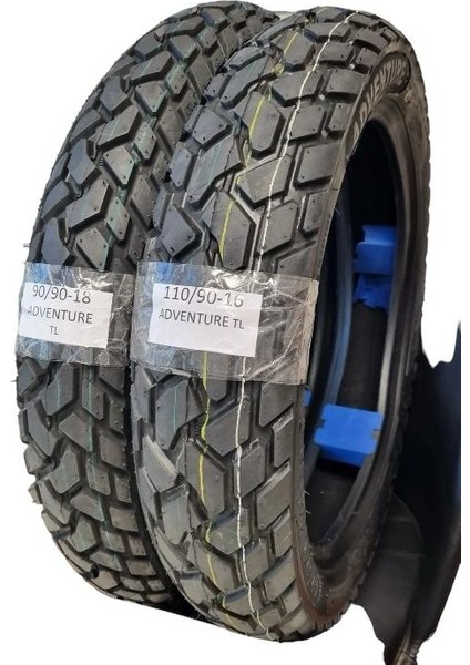 Tyres Set Ön ve Arka Kanuni Seyhan 150C, Suzuki GN125 ,mondial Kt 125 90/90-18 ve 110/90-16