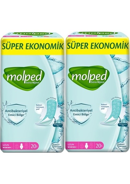 Hijyenik Ped Uzun 40 Adet Süper Ekonomik Pk (2pk*20)